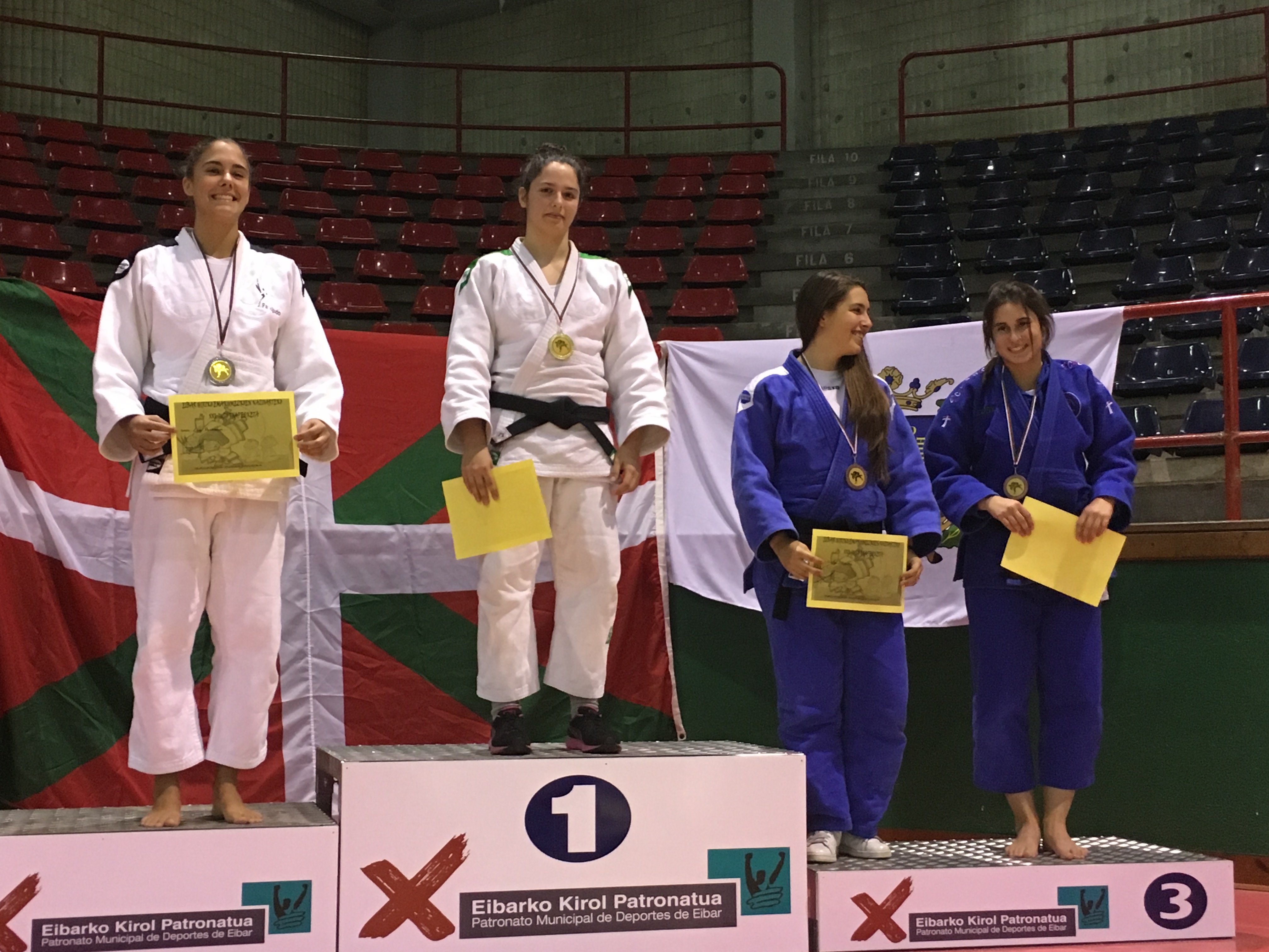 8 Medallas en elTorneo Internacional de Judo Femenino Ciudad de Eibar 15-10-16